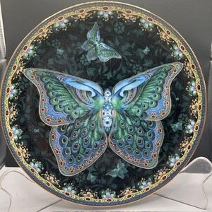 Butterfly Collector Plate Emerald Elegance Enchanted Wings Bradford Exchange